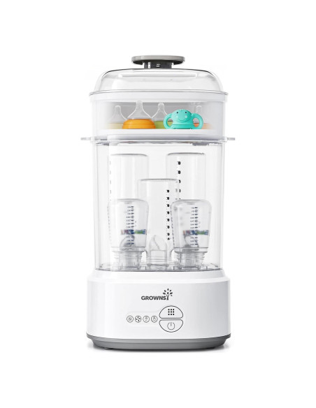 Esterilizador y Secador de Botellas Grownsy, 1.57 kg, Gris