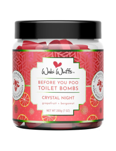 Bolas efervescentes para inodoro Wabi Whiffs Noche de cristal 60 unidades