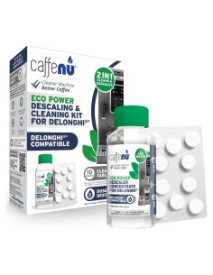 Kit de Limpieza y Descalcificación Caffenu para Cafeteras DeLonghi