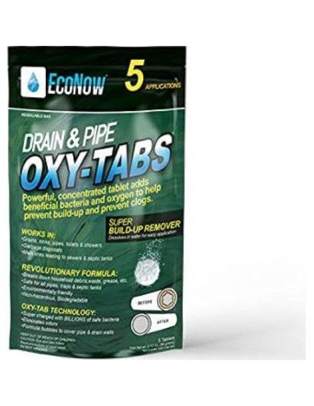 EcoNow Limpiador de Desagües y Tuberías Ecológico - 5 Tabletas