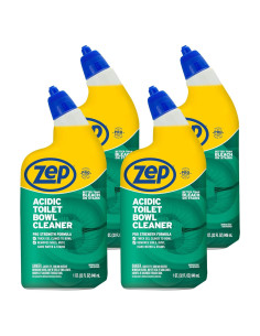 Limpiador de Inodoro Ácido Zep 32 oz - Gel Espeso 10% - 4 Unidades