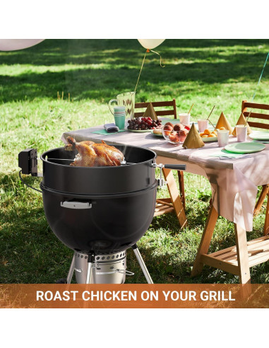 onlyfire Kit Rotisserie para Parrilla Weber 22.5" Carbón
