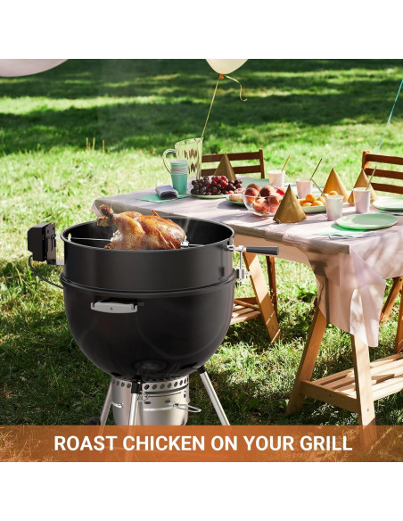 onlyfire Kit Rotisserie para Parrilla Weber 22.5" Carbón
