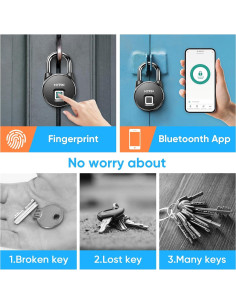 Candado Inteligente MYPIN con Huella Dactilar y Bluetooth 2