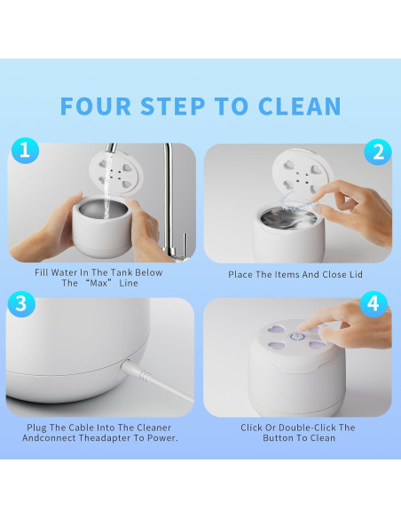 Limpiador Ultrasónico ZONIX 300ML para Retenedores y Joyería