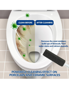 Limpiador de Inodoro de Piedra Pómez Negra OmaFena - 2 Unidades 2