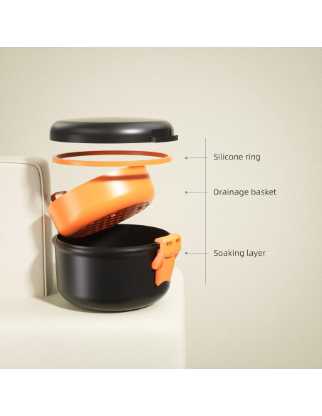 Estuche Limpiador a Prueba de Fugas ARGOMAX para Dentaduras