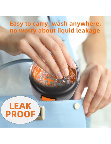 Estuche Limpiador a Prueba de Fugas ARGOMAX para Dentaduras