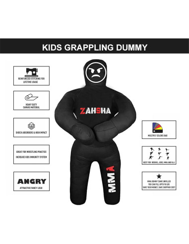 Muñeco de Grappling Zahsha MMA 100cm Lona Premium Entrenamiento