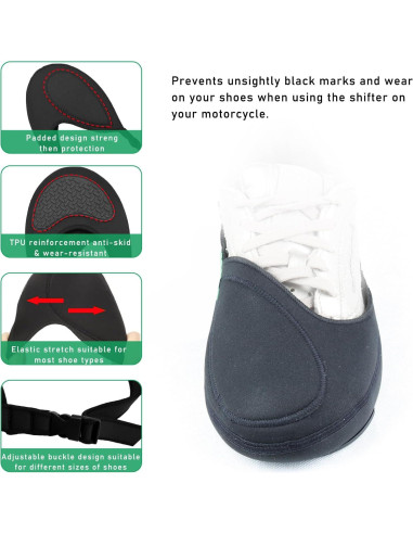 Protector de Zapatos de Motocicleta Gasedin Antideslizante 1 Pcs