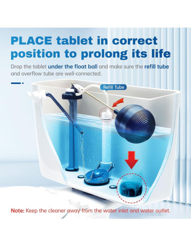 Tabletas Limpiadoras para Inodoro Vacplus - 12 Paquetes