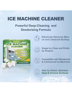 Limpiador de Máquina de Hielo Maebho - 24 Tabletas Sin Olor 2