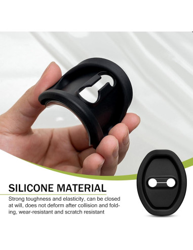 Protector de Cerradura de Puerta de Coche nodteem 2 PCS Silicona