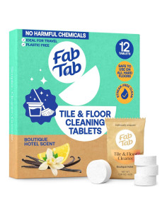Tabletas Limpiadoras de Suelos Duro FabTab - 12 Unidades Ecológicas