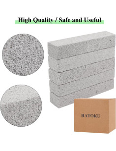 25 Piezas de Piedra Pómez HATOKU para Limpieza de Inodoro 2