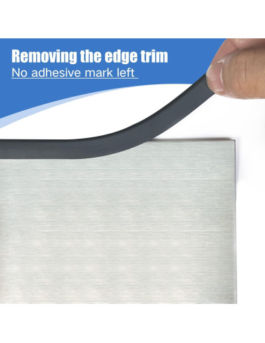 Bisel de goma autoadhesivo Protalwell 10 pies negro EPDM