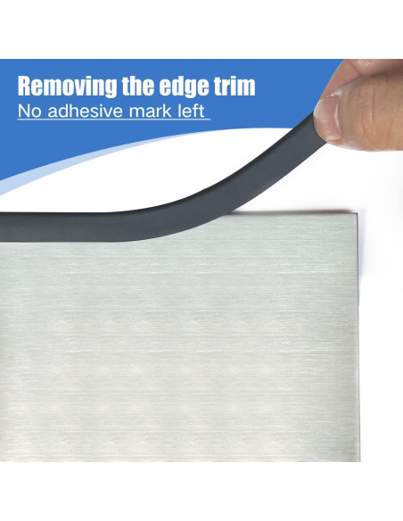 Bisel de goma autoadhesivo Protalwell 10 pies negro EPDM