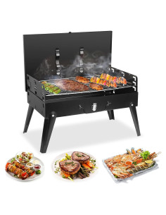 Parrilla de Carbón Plegable Zorpupoa 2.04 kg 3 Niveles