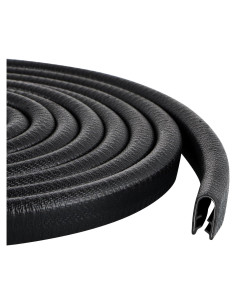 Protector de Bisel de Goma Sanbege 3.96m Negro Sin Adhesivo