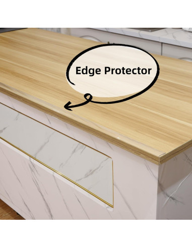 Protecciones de esquina L Trimold 0.9m x 3cm Transparentes (3Pcs)