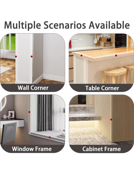 Protectores de Esquinas Transparentes Coengwui 3Pcs 0.88m L