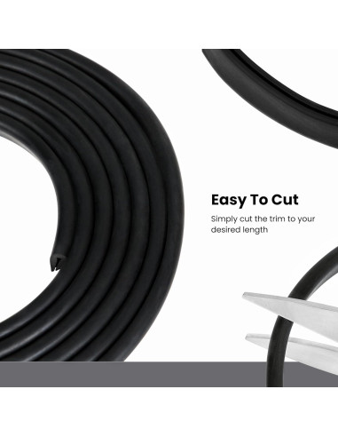 Bisel de goma Seal Rubber 3.05m para protección de bordes