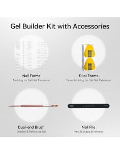 Kit de Gel Constructor Transparente Makartt 30g - Uñas Duraderas 2