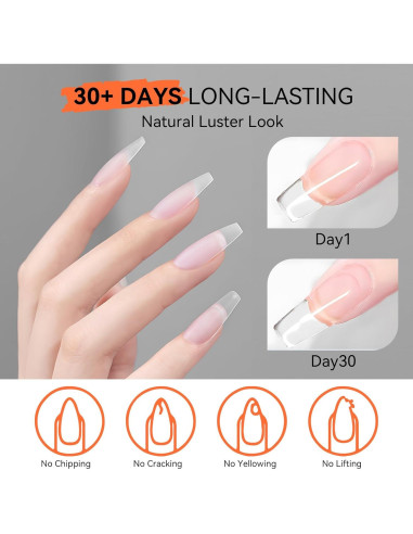 Kit de Gel Constructor Transparente Makartt 30g - Uñas Duraderas