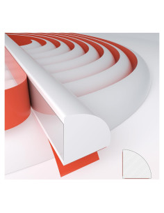 Moldura Flexible de Silicona Socein 299.72 cm Blanca