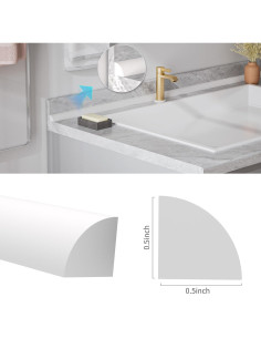 Moldura Flexible Autoadhesiva de Silicona Pluden 299.72 cm 2