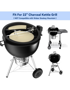 Kit Rotisserie 2 en 1 Skyflame con Anillo para Pizza 57 cm 2