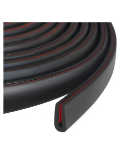 Bisel de Goma EPDM Autoadhesivo Negro 1/16" x 3.05m YANRUIPRO