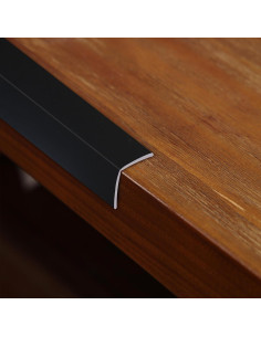 Moldura Autoadhesiva Protectora de Esquinas Coengwui 5m x 2cm Negro Mate 2