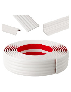 Protector de Esquina de Pared CEZOOWYEX 6.1m TPE Blanco