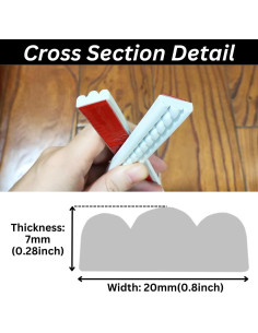 Moldura autoadhesiva flexible Maxiroc 3.05 m x 2.03 cm 2