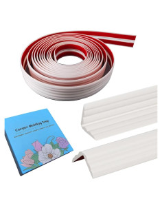 Moldura de esquina autoadhesiva Maydos 3D 3.81cm x 4.88m blanca