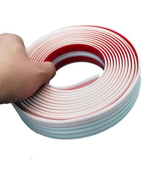 Moldura de esquina autoadhesiva Maydos 3D 3.81cm x 4.88m blanca Moldura de esquina autoadhesiva Maydos 3D 3.81cm x 4.88m blanca