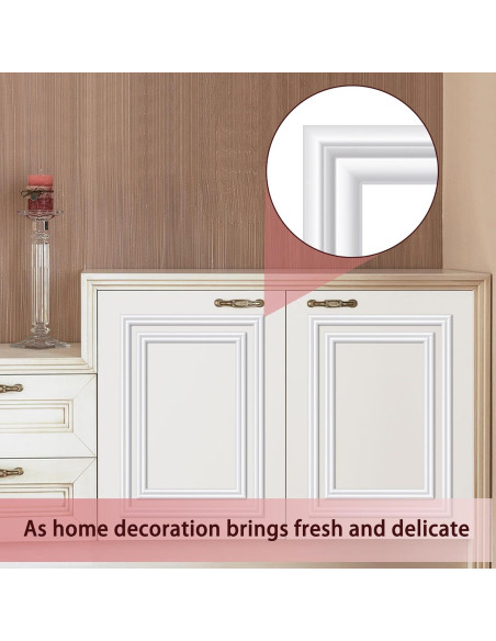 Moldura de Decoración de Pared Autoadhesiva moonoom 20 pies