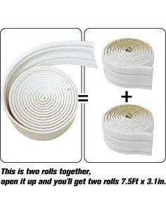 Moldura de espuma autoadhesiva WAPANE 457.2 cm x 7.87 cm 2