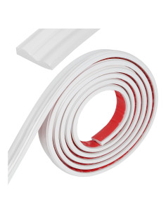 Moldura de Recorte de Pared Autoadhesiva Buulea 3m PVC Blanco