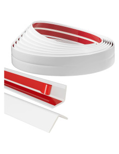 Moldura de Esquina Flexible Raycity 36 Pies Blanco PVC