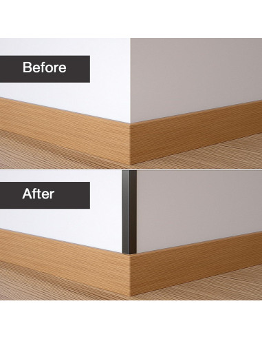 Protectores de Esquinas NeatiEase de Aluminio Negro 1.22m 2pcs