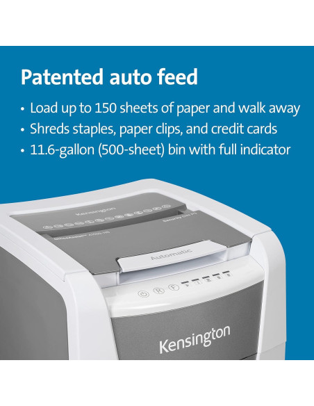 Trituradora de Papel Kensington 150 Hojas Micro Corte