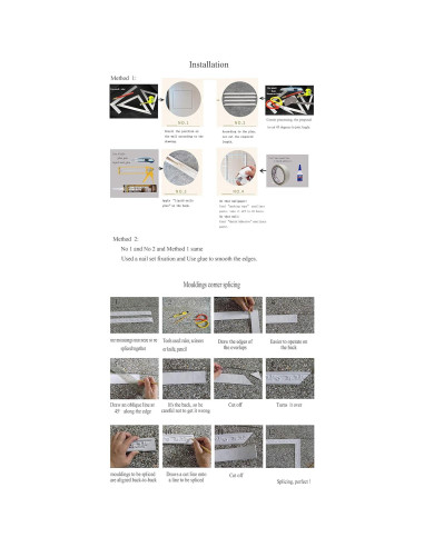 Moldura de Corona Flexible Zhangbl 292.1 cm Decoración Interior