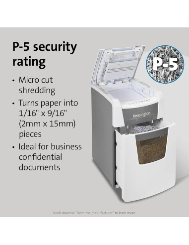 Trituradora de Papel Kensington 150 Hojas Micro Corte