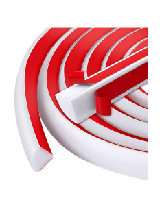 Moldura Flexible de Cuarto Redondo SNSTEK 299.72 cm Blanca