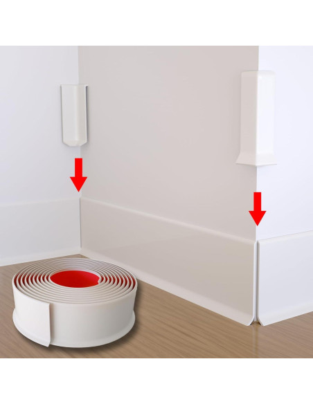 Bloques de Esquina Autoadhesivos COUKIU 10.16cm Blancos 6 Piezas