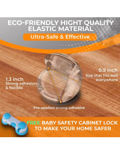 Protectores de Esquinas para Bebés Family Care 20 Piezas Transparente 2
