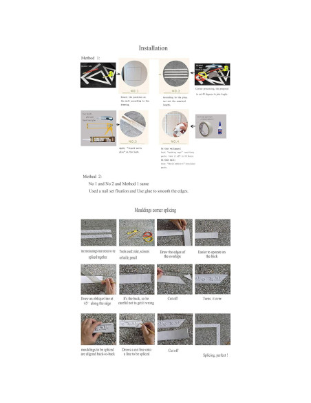 Moldura Flexible de PVC 1.6cm x 292cm para Muebles y Fotos