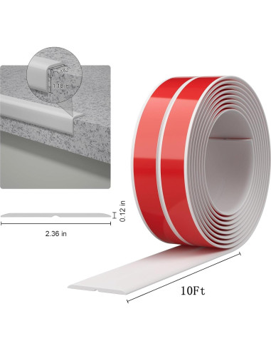 Protector de Esquinas Greymond 3.05m Blanco PVC 6cm Ancho